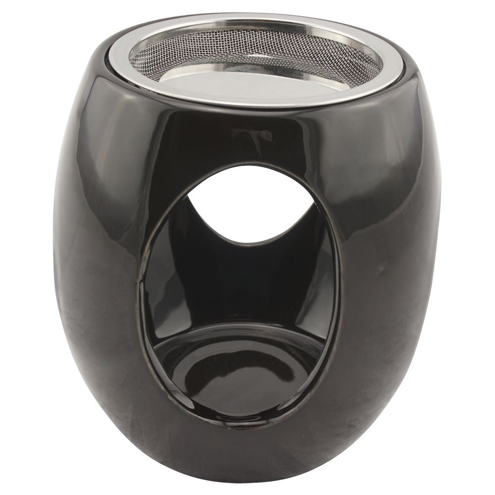 Räucherstövchen Keramik "Maris" mit Metallsieb und Metallscheibe – H 11,5cm