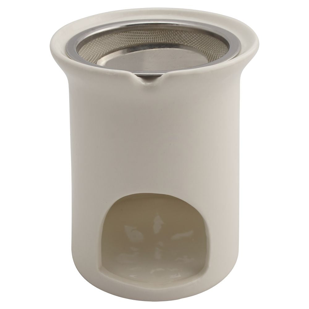 Räucherstövchen Keramik “Sternenblume” mit Metallsieb und Metallscheibe – H 11cm - 2. Wahl