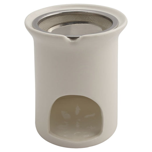 Räucherstövchen Keramik “Sternenblume” mit Metallsieb und Metallscheibe – H 11cm - 2. Wahl