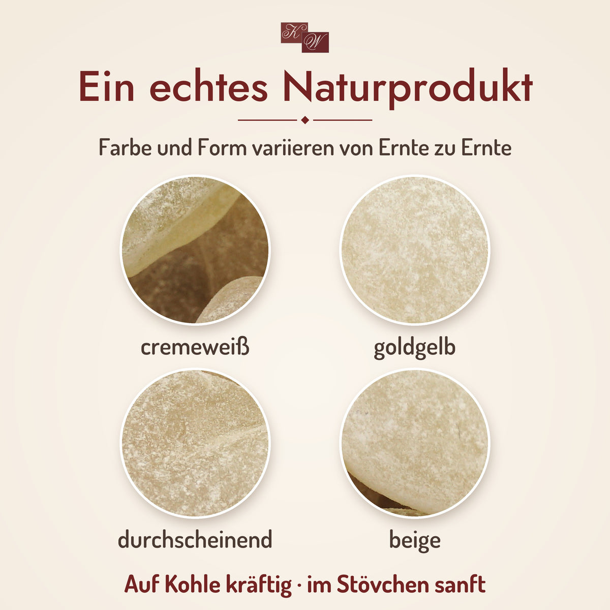 Weihrauch Aden 1. Wahl – Naturprodukt: Farbe und Form variieren von Ernte zu Ernte