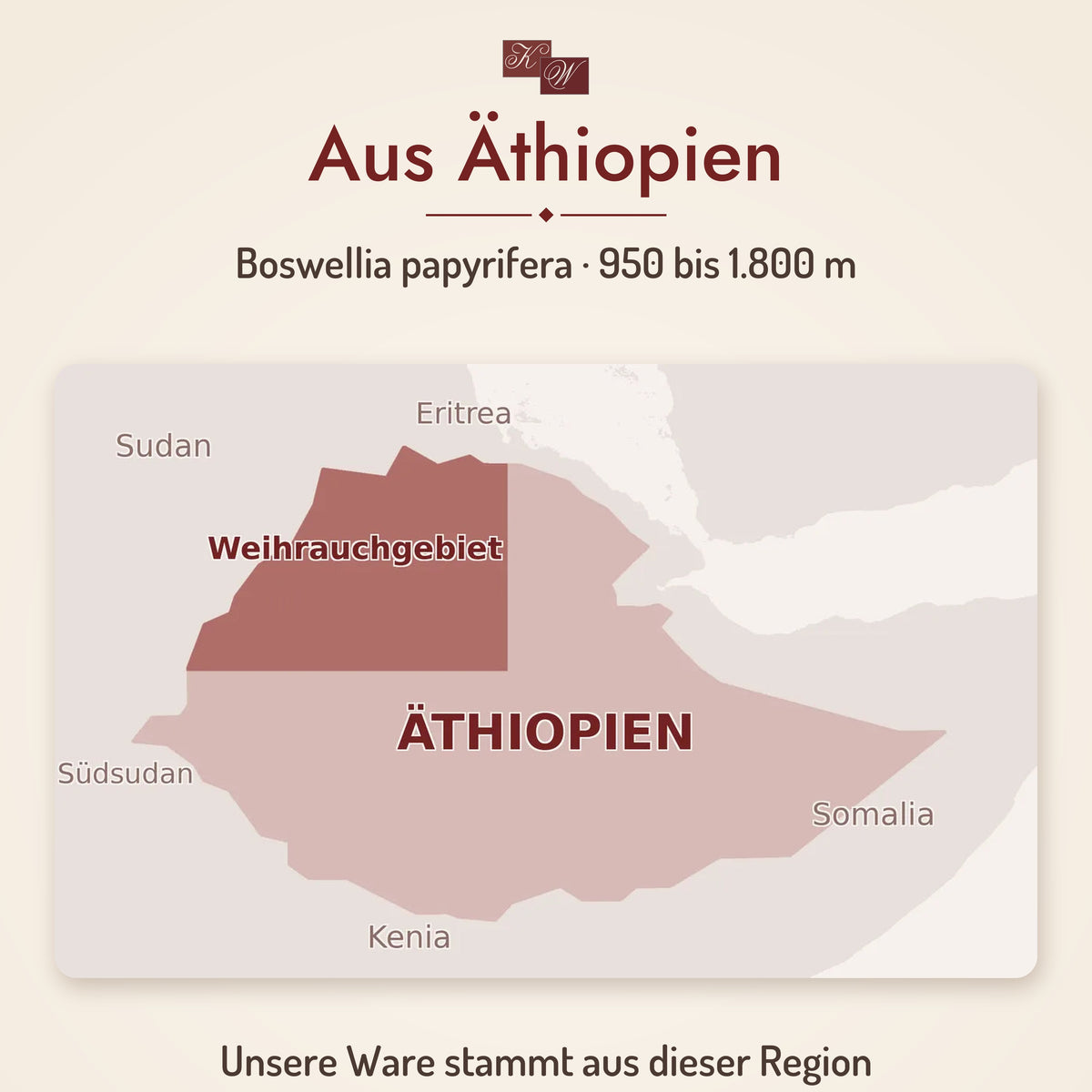 Weihrauch Äthiopien Erbsen – Herkunft