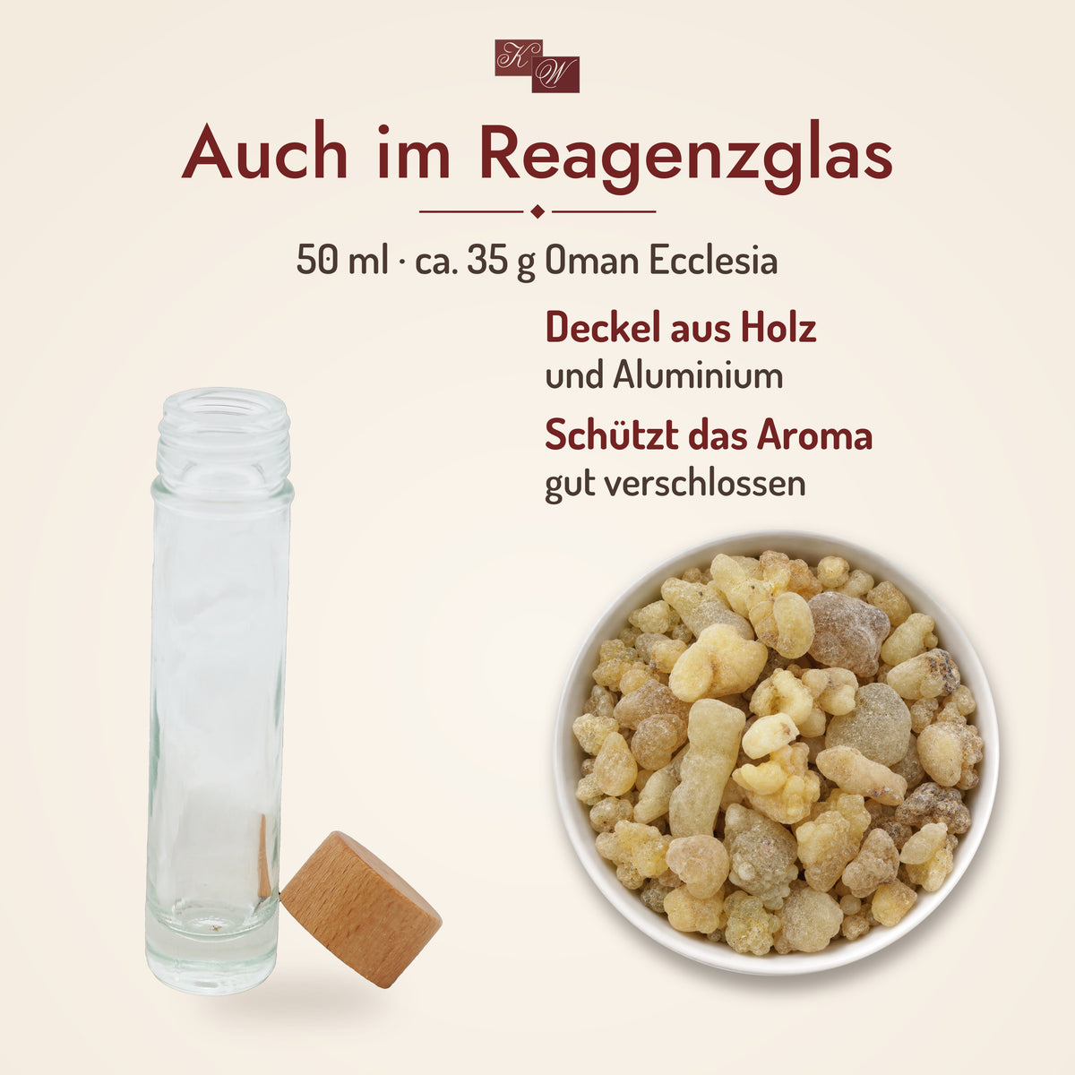 Weihrauch Oman Ecclesia – auch im Reagenzglas 50 ml