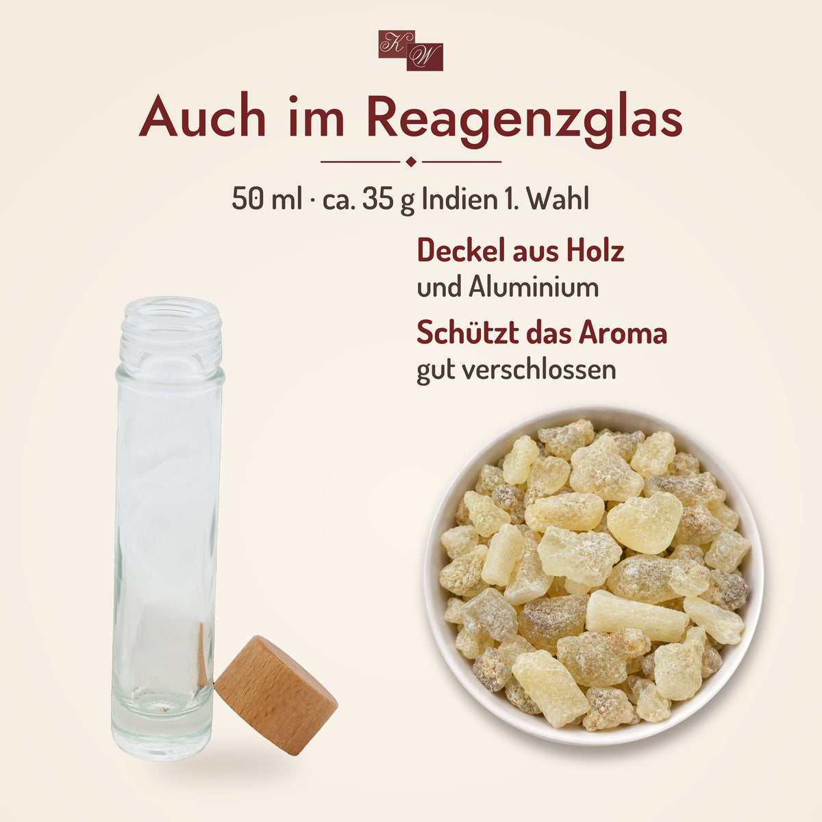 Weihrauch Indien 1. Wahl – auch im Reagenzglas 50 ml
