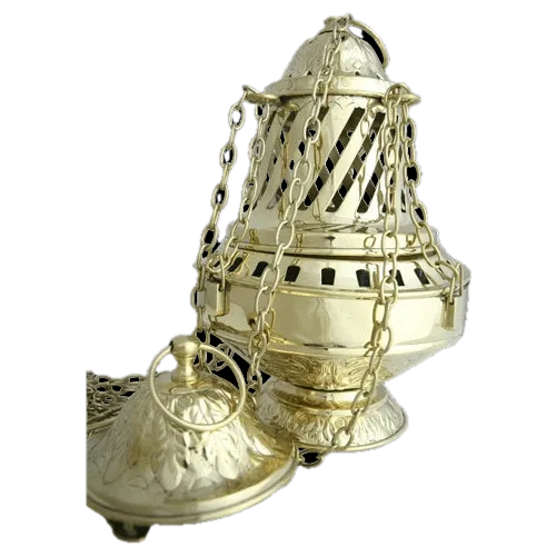 Weihrauchfass Santiago de Compostela - H 24 cm - Messing