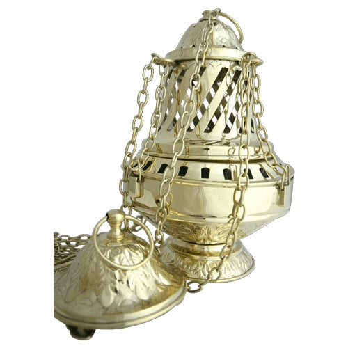 Weihrauchfass Santiago de Compostela - H 24 cm - Messing