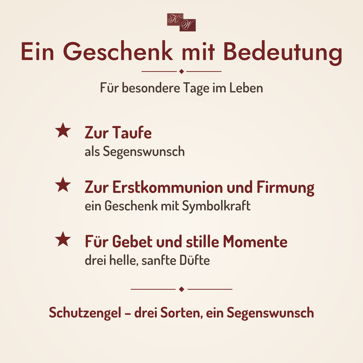 Weihrauchset Schutzengel – ein Geschenk zu Taufe, Erstkommunion und Firmung