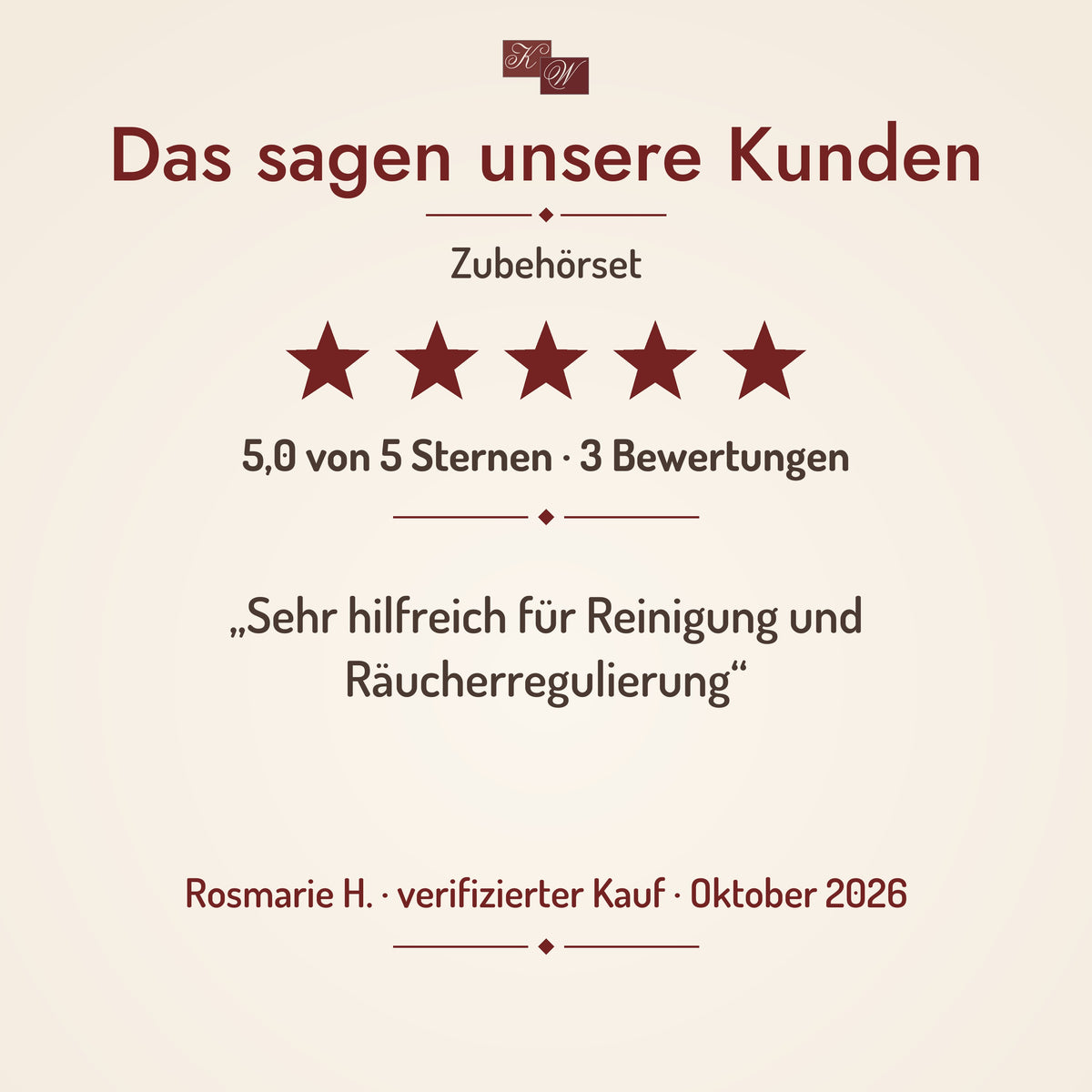 Zubehörset Podest, Metallscheibe und Messingbürste – Kundenstimme