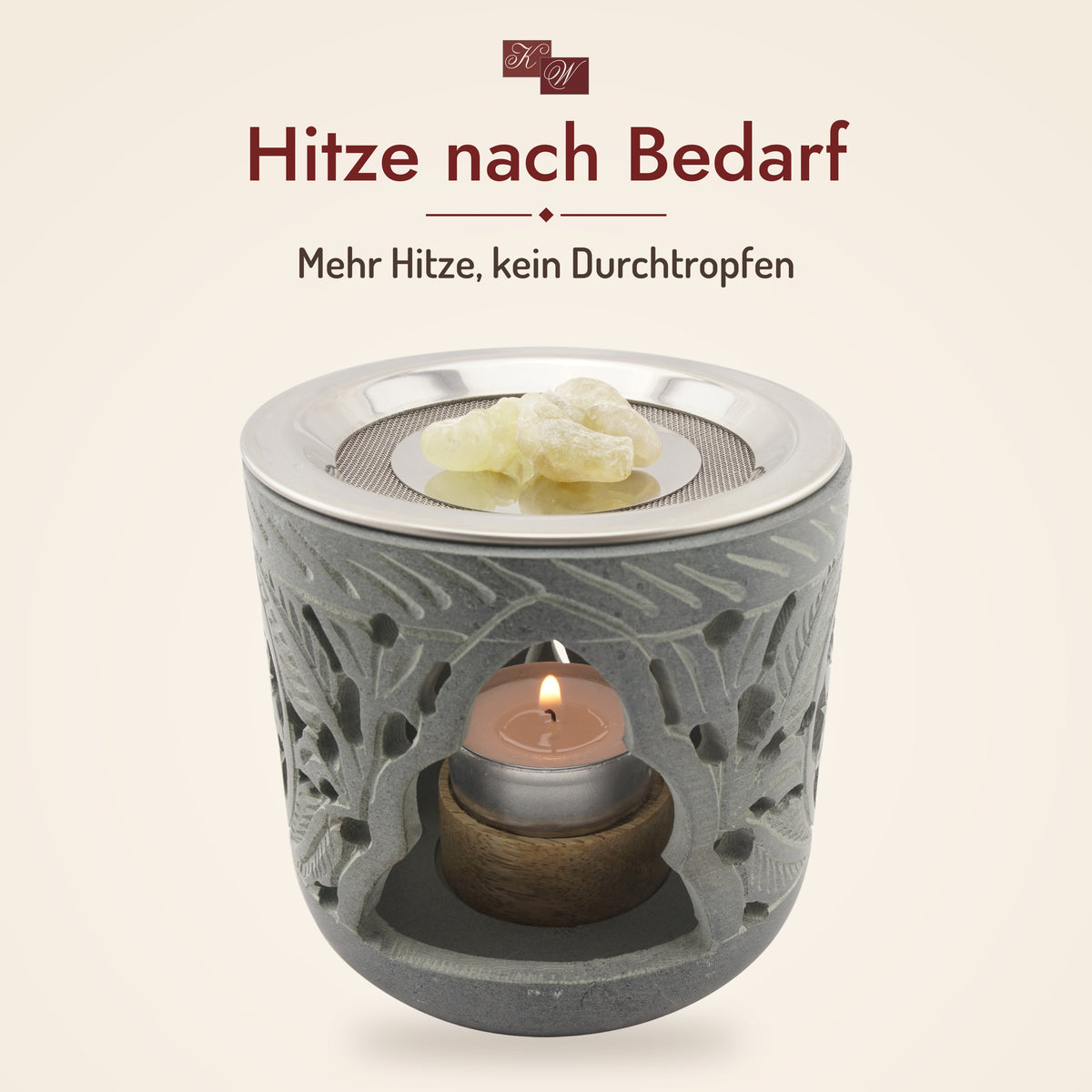 Zubehörset Podest und Metallscheibe im Einsatz