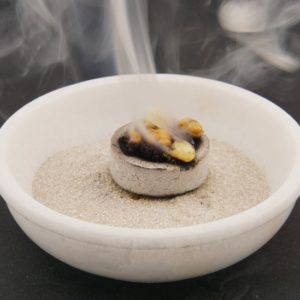 Räucherschale Speckstein weiß (naturbelassen)-1556