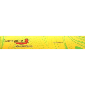 Auroshikha Citronella Räucherstäbchen – 100 % naturreiner Citronella-Duft für Wohlbefinden & Insektenschutz (10g)