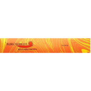 Auroshikha Ingwer Räucherstäbchen – 100 % naturreiner, belebender Ingwerduft für mehr Energie & Klarheit (10g)