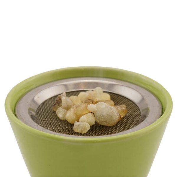 Geschenkset Räucherstövchen grün-1510