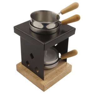 Räucherstövchen “Arian” aus Metall & Holz – Orientalisches Design für Weihrauch, Kräuter & ätherische Öle