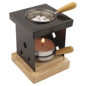 Geschenkset Räucherstövchen Metall „Arian“ – Premium Weihrauch Al-Hojari Mix & Athos Rosen – Orientalisches Design auf Holzsockel – 2-in-1 Räucherstövchen & Duftlampe – In hochwertiger Geschenkbox – Bild 7