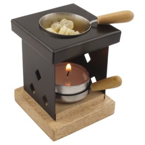 Geschenkset Räucherstövchen Metall „Arian“ – Premium Weihrauch Al-Hojari Mix & Athos Rosen – Orientalisches Design auf Holzsockel – 2-in-1 Räucherstövchen & Duftlampe – In hochwertiger Geschenkbox – Bild 6