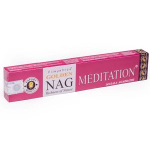 Golden Nag Meditation Räucherstäbchen – 100 % naturreiner Sandelholz-Duft für Meditation & Entspannung – Bild 1