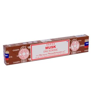 Satya Musk Räucherstäbchen – 100 % naturreiner Moschus-Duft für Entspannung & Sinnlichkeit