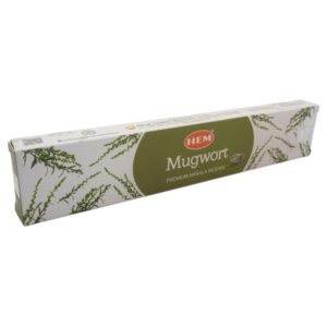 HEM Mugwort Masala Räucherstäbchen – 100 % naturreiner Beifuß-Duft für Reinigung & spirituelle Reinigung