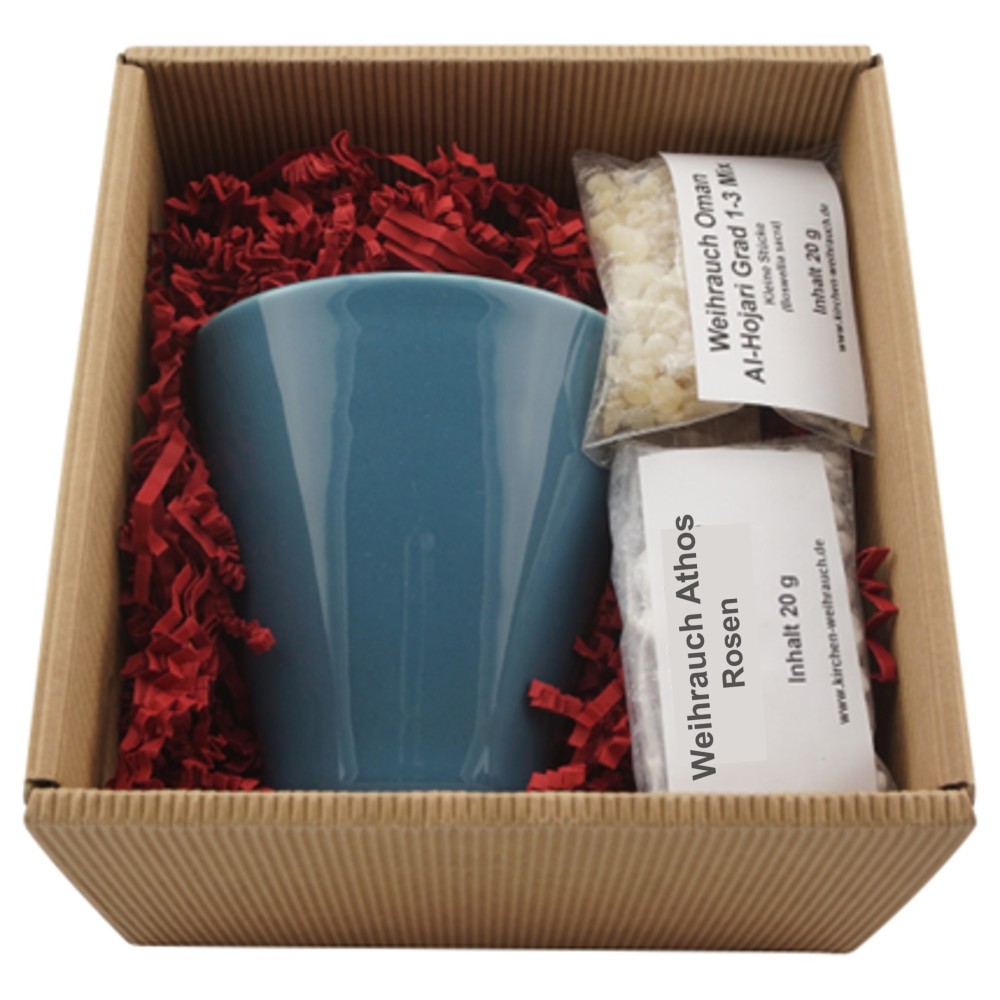 geschenkset braun raeucherstoevchen blau 1000-Athos Rosen-1000