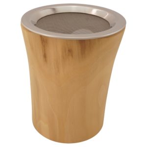 Räucherstövchen aus Holz 4-tlg. - Holunder klein, mit Edelstahlsieb und Metallscheibe – Bild 2